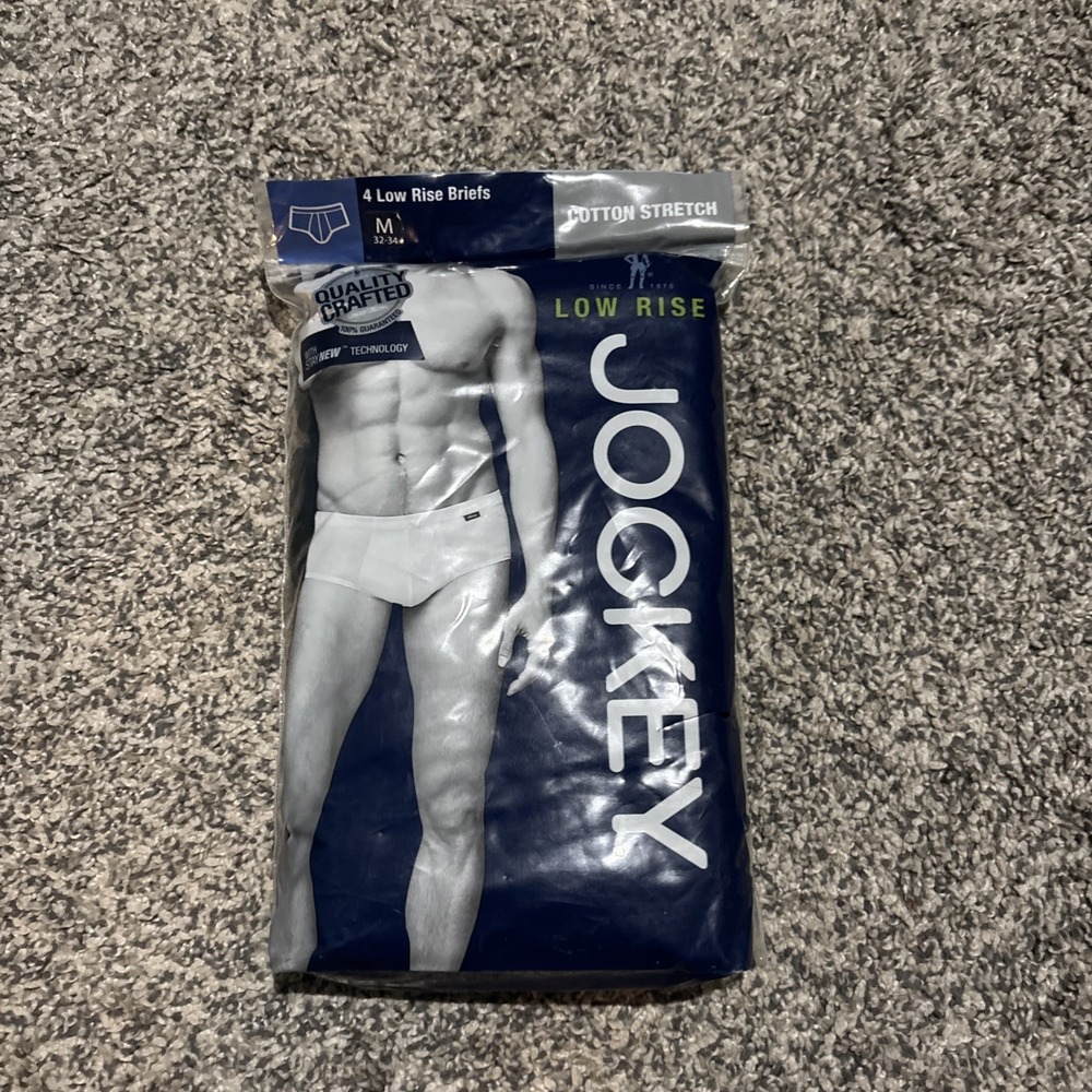 Vintage Jockey Elance Bikini Briefs Mens Medium Low Rise Underwear 1996 4 Pack